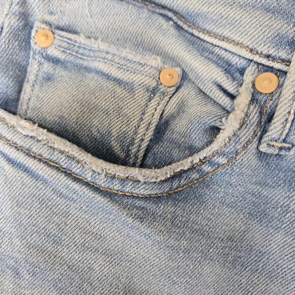 Mother Jeans Womens 29 Insider Crop Step Fray Limited Edition Designer USA Flaw - Picture 8 of 14